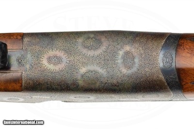 A. GALAZAN BEST PINLESS SIDELOCK EJECTOR 20 GAUGE PEDRETTI ENGRAVED - Image 10 of 17