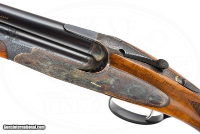 A. GALAZAN BEST PINLESS SIDELOCK EJECTOR 20 GAUGE PEDRETTI ENGRAVED - Image 6 of 17