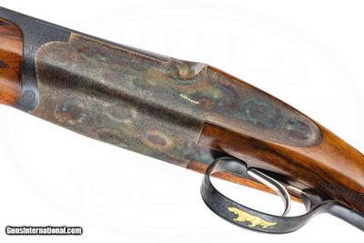 A. GALAZAN BEST PINLESS SIDELOCK EJECTOR 20 GAUGE PEDRETTI ENGRAVED - Image 8 of 17