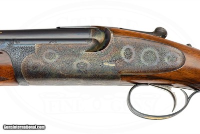 A. GALAZAN BEST PINLESS SIDELOCK EJECTOR 20 GAUGE PEDRETTI ENGRAVED - Image 2 of 17