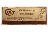 COLT NEW FRONTIER 22 SCOUT WITH 22 LR AND 22 WMR CYLINDERS - 7 of 7