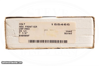 COLT NEW FRONTIER 3RD GEN SINGLE ACTION ARMY 45 COLT - Image 8 of 8