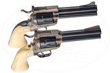 COLT NEW FRONTIER 22 LR WITH 22 MAG CYLINDER AND 2ND GEN NEW FRONTIER 45 LONG COLT WITH 45 ACP CYLINDER - CASED SET - COLT IVORY GRIPS - 4 of 7