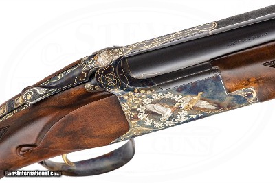 BROWNING CUSTOM SHOP B25 EXHIBITION SUPERPOSED 12 GAUGE J.P. BAILEY ENGRAVED - Image 6 of 16