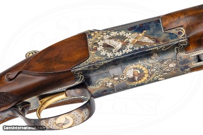 BROWNING CUSTOM SHOP B25 EXHIBITION SUPERPOSED 12 GAUGE J.P. BAILEY ENGRAVED