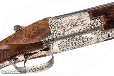 BROWNING D4G C EXHIBITION SUPERPOSED 12 GAUGE KOWALSKI AND VOS ENGRAVED