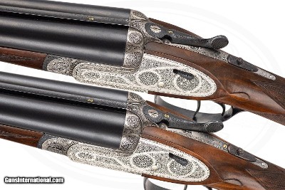 AYA NO.1 SIDELOCK EJECTOR TRUE PAIR 12 GAUGE LIGHT GAME GUNS - Image 6 of 17