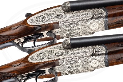 AYA NO.1 SIDELOCK EJECTOR TRUE PAIR 12 GAUGE LIGHT GAME GUNS - Image 7 of 17