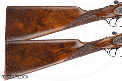 AYA NO.1 SIDELOCK EJECTOR TRUE PAIR 12 GAUGE LIGHT GAME GUNS - Image 15 of 17