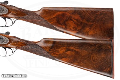 AYA NO.1 SIDELOCK EJECTOR TRUE PAIR 12 GAUGE LIGHT GAME GUNS - Image 16 of 17