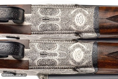 AYA NO.1 SIDELOCK EJECTOR TRUE PAIR 12 GAUGE LIGHT GAME GUNS - Image 10 of 17
