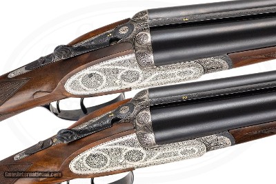 AYA NO.1 SIDELOCK EJECTOR TRUE PAIR 12 GAUGE LIGHT GAME GUNS - Image 5 of 17