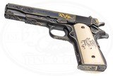 COLT GOVT MODEL MKIV SERIES 70 1911 45 ACP MIKE DUBBER ENGRAVED - 5 of 9