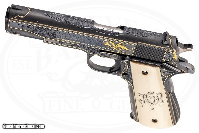 COLT GOVT MODEL MKIV SERIES 70 1911 45 ACP MIKE DUBBER ENGRAVED - Image 3 of 9