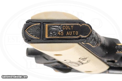 COLT GOVT MODEL MKIV SERIES 70 1911 45 ACP MIKE DUBBER ENGRAVED - Image 8 of 9