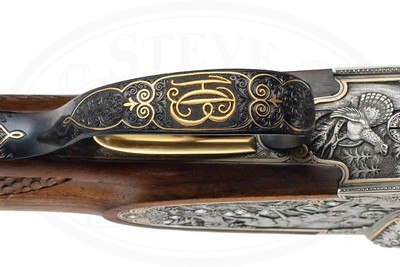 AUSTRIAN SIDELOCK O/U COMBINATION GUN 12GA / 7X65R - Image 11 of 16