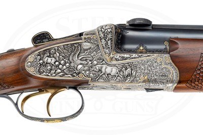 AUSTRIAN SIDELOCK O/U COMBINATION GUN 12GA / 7X65R - Image 2 of 16