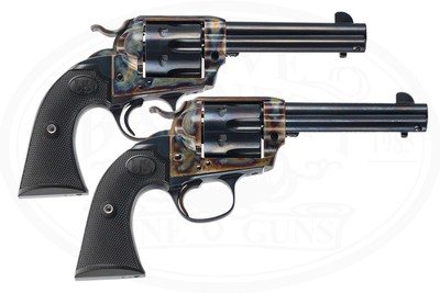 CONSECUTIVE PAIR USFA BISLEY SINGLE ACTION ARMY 45 COLTS