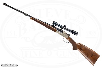 JOSEF WINKLER SIDELOCK STALKING RIFLE 22 HORNET - Image 4 of 17