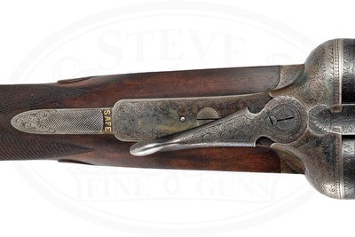 CHARLES LANCASTER BEST SIDELOCK EJECTOR 10 BORE FORMERLY THE PROPERTY OF THE MAHARAJA SAHIB OF PATIALA - Image 9 of 17