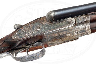 CHARLES LANCASTER BEST SIDELOCK EJECTOR 10 BORE FORMERLY THE PROPERTY OF THE MAHARAJA SAHIB OF PATIALA - Image 7 of 17