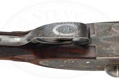 CHARLES LANCASTER BEST SIDELOCK EJECTOR 10 BORE FORMERLY THE PROPERTY OF THE MAHARAJA SAHIB OF PATIALA - Image 11 of 17