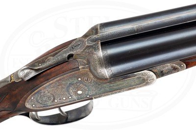 CHARLES LANCASTER BEST SIDELOCK EJECTOR 10 BORE FORMERLY THE PROPERTY OF THE MAHARAJA SAHIB OF PATIALA - Image 5 of 17
