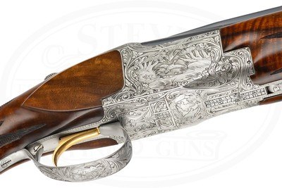 BROWNING DIANA GRADE SUPERPOSED BROADWAY TRAP 12 GAUGE ENGRAVED BY MARECHAL MADE 1964 - Image 7 of 16
