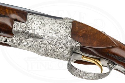 BROWNING DIANA GRADE SUPERPOSED BROADWAY TRAP 12 GAUGE ENGRAVED BY MARECHAL MADE 1964 - Image 8 of 16