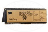 COLT AUTHENTIC BLACK POWDER SERIES 1860 ARMY 44 CAL AS NEW IN BOX - Image 8 of 8
