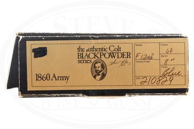 COLT AUTHENTIC BLACK POWDER SERIES 1860 ARMY 44 CAL AS NEW IN BOX - Image 8 of 8