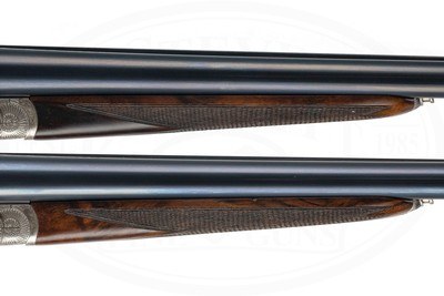 PAIR OF ARRIETA MODEL 803 SIDELOCK EJECTOR 12 GAUGES W/ 28 INCH BARRELS - CASED - Image 13 of 17