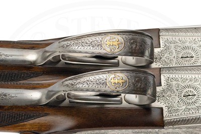 PAIR OF ARRIETA MODEL 803 SIDELOCK EJECTOR 12 GAUGES W/ 28 INCH BARRELS - CASED - Image 12 of 17