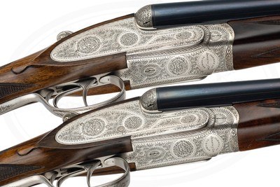 PAIR OF ARRIETA MODEL 803 SIDELOCK EJECTOR 12 GAUGES W/ 28 INCH BARRELS - CASED - Image 8 of 17
