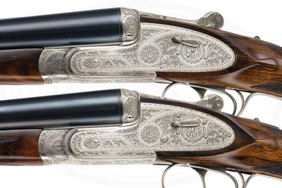 PAIR OF ARRIETA MODEL 803 SIDELOCK EJECTOR 12 GAUGES W/ 28 INCH BARRELS - CASED - Image 3 of 17