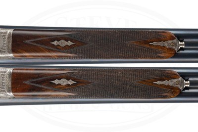PAIR OF ARRIETA MODEL 803 SIDELOCK EJECTOR 12 GAUGES W/ 28 INCH BARRELS - CASED - Image 14 of 17