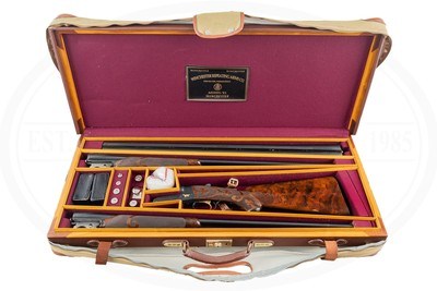 WINCHESTER MODEL 21 GRAND AMERICAN 3 BARREL SET 20 GAUGE 28 GAUGE AND 410 - Image 1 of 21