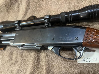 Remington 760 Basket weave stocks in 30-06 and Redfield widefield optic