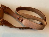 Antique Leather Shoulder Holster with Bandolier - 4 of 10