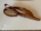 Antique Leather Shoulder Holster with Bandolier - 6 of 10