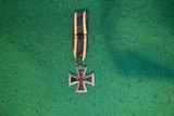 German Iron Cross w/Blue Max Ribbon 