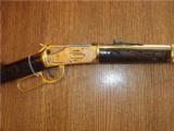 Winchester 94AE Kosciusko Indiana Gold Plated Engraved Rifle in .45 Colt- 10 of 17