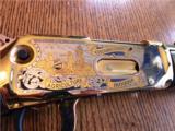 Winchester 94AE Kosciusko Indiana Gold Plated Engraved Rifle in .45 Colt- 9 of 17