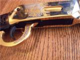 Winchester 94AE Kosciusko Indiana Gold Plated Engraved Rifle in .45 Colt- 16 of 17