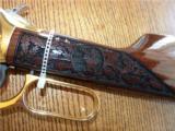 Winchester 94AE Kosciusko Indiana Gold Plated Engraved Rifle in .45 Colt- 7 of 17