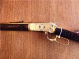 Winchester 94AE Kosciusko Indiana Gold Plated Engraved Rifle in .45 Colt- 1 of 17