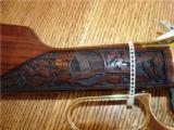 Winchester 94AE Kosciusko Indiana Gold Plated Engraved Rifle in .45 Colt- 8 of 17