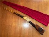 Winchester 94AE Kosciusko Indiana Gold Plated Engraved Rifle in .45 Colt- 2 of 17