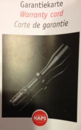 Kaps Rifle Scope 6x42 mm 30mm tube German #4 Reticle Made in Germany 