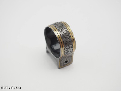 Kolar #4 barrel hanger - hand engraved, gold inlaid - level III